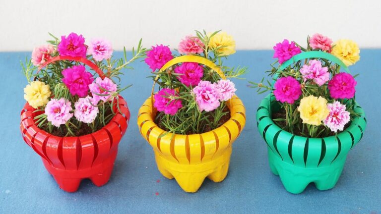 Questo semplice gesto trasforma bottiglie di plastica in vasi meravigliosi…