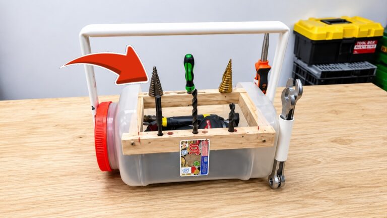 5 idee per costruire una scatola porta attrezzi con plastica riciclata!