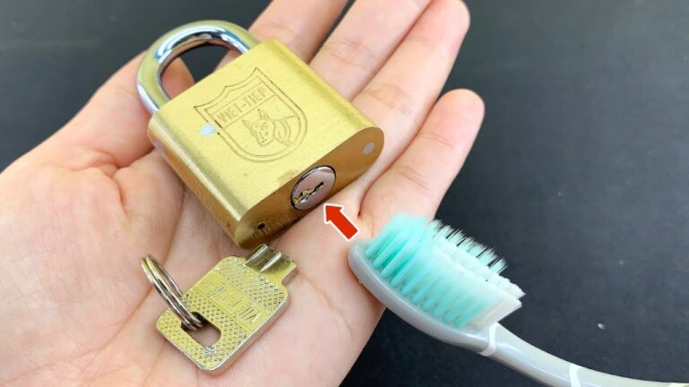 3 trucchi per rimuovere una chiave rotta dal lucchetto in pochi minuti!