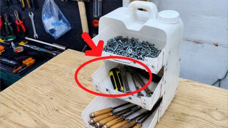 Trasforma 5 scatole di plastica in un pratico organizer per elettricisti!