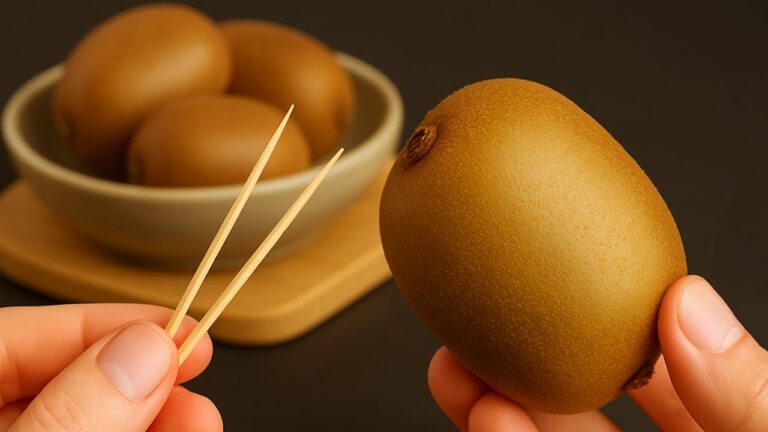 Sbucciare il kiwi in 1 minuto: il trucco geniale con uno stuzzicadenti!