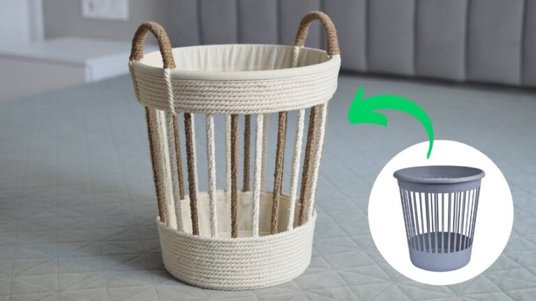 5 idee creative per cestini in corda e secchi di plastica riciclati!