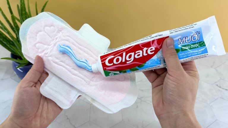 5 usi incredibili del dentifricio su un assorbente che devi scoprire!