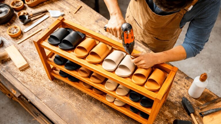 5 Idee Geniali per Riutilizzare Legno di Scarto in un Rack per Scarpe DIY